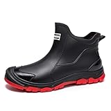 Gugifcto Gummistiefel Herren Damen Stylische Boots Wasserdicht rutschfest Arbeitsschuhe Gartenschuhe...