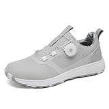 ZHENSI Golfschuhe Damen, wasserdichte Golf-Sneaker Ohne Spikes Herren Bequeme...