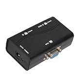 ACOGEDO VGA Splitter 1 in 2 Out für Bildschirm Duplikation mit Goldener Schnittstelle und ABS...