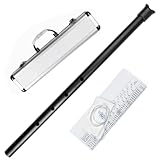 Traditionelles Musikinstrument, D-Taste, 5 Löcher, schwarze Metall-Aluminiumlegierung, Flöte...