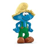 schleich 20837 Farmer Schlumpf, für Kinder ab 3 Jahren, Pre School Smurfs - Spielfigur