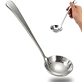 Suppenkelle Edelstahl,Schöpfkelle,Suppenkelle,Edelstahl Silber Suppenschöpfer, 20 cm Soßenkelle,...