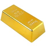 Face Gold Bar Prop - Falsche Golden Bar Decorations For Kids - Replicas Gold Bullion Gold Bar Toy...