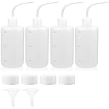 qjuwhua 4 Stück Spritzflasche 500ml Quetschflasche Laborflasche Dosierflasche Squeeze Bottle...