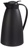 alfi Thermoskanne Eco, Kunststoff schwarz 1,0 Liter, mit alfiDur Glaseinsatz, 0825.020.100,...