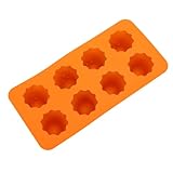 TIKATARER 3D-Geister-Kuchenform, Silikon, 8 Mulden, Süße Geisterform, Antihaftbeschichtet, Leicht...