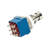 FUTUREORYY Effektpedal Fußschalter 3Pdt Metall True Bypass mit 9 Poligem Stecker für...
