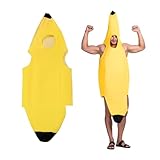 Vonavira Bananen kostüm Neuartige Obst Kostüme Lustiges, Bananen Kostüm Herren Damen Unisex...