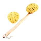 Duschschwammbürsten-Set zum Baden, 45,7 cm langer Griff, 1 Schwammbürste mit Ersatzschwammkopf,...