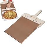 Pizzaschaufel zum Schieben, der Pizza perfekt gleitet, leichte Pizzaschaufel mit Griff,...