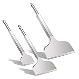SDS PLUS 3 Stück Meißel-Set, Premium Fliesenmeißel 40 x 250 mm, Flachmeißel 75x250 mm & Meißel...