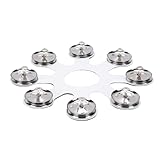 RASTKY Hi-Hat-Tamburin-Ring mit Edelstahlschellen, Vielseitige Klangerweiterung für Dynamisches...