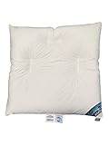 Bauchschläferkissen Arktic 100% Daune arktischer Daunenflaum flach weich entlastend (80 x 80 cm)...
