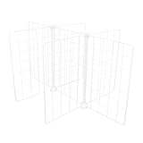 BAZEITFLOW Metall Gefrierschrank Trennwand 6 Stück Aufbewahrungsregal aus Stabilem Eisen mit Feinem...