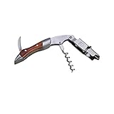 Le Creuset, Kellnermesser, Entfernung von Weinkorken, Holz/Edelstahl, Silber, WT110W, 59814012205274