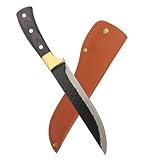 SHINEOFI Ausbeinmesser Satz 7 Zoll aus Edelstahl mit Holzgriff und Lederscheide Professioneller...