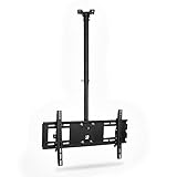 GAOXIONG TV-Ständer, TV-Deckenhalterung, höhenverstellbare, Flache Decken-TV-Wandhalterung,...