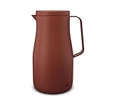 alfi STUDIO TEA Isolierkanne 1,0L spicy red, Thermoskanne aus doppelwandigem Edelstahl, hält 12...