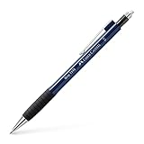 FABER-CASTELL 134551 - Druckbleistift GRIP 1345 navy blue, Härtegrad B, Minenstärke 0.5 mm, mit...