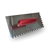 Karl Dahm Zahnglättekelle mit extra scharfer Zahnung 4–12 mm – Profi-Fliesenkelle mit stabilem...