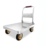 Klappbarer Plattformwagen, 400 kg Kapazität, robustes Design, 4 Räder, ideal für den Transport zu...