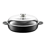 AMBITION Schmorpfanne mit Deckel 30 cm Magnat hoher Rand antihaft Induktionspfanne alle Herdarten...