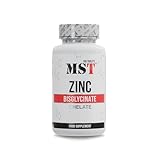 MST Zinc Chelate Bisglycinate 25 mg - hochdosiertes Zink Bisglycinat mit optimaler Bioverfügbarkeit...