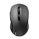 TECKNET Maus Kabellos, Bluetooth-Funkmaus (Tri-Mode: BT 5.0/3.0+2.4G), Ergonomische Tragbare Maus...