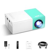 wepvo Mini Beamer, Tragbarer Projektor für Kinder Geschenk, Outdoor Filmprojektor, LED Pico Beamer...