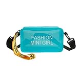 Transparente Umhängetasche für Damen, mit Kartenfächern, Handtasche, Taschenhalter, Kuriertasche,...