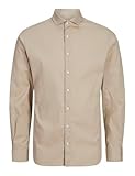 JACK & JONES JPRBLAJAXON Stretch Shirt L/S NOOS, Pure Cashmere,XL