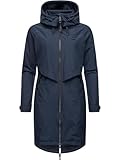 Ragwear Langer Oversized Damen Übergangsmantel atmungsaktiver und wasserdichter Parka (Wassersäule...