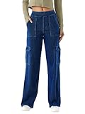 LaiEr Frauen Denim Walking Hosen Gerade Bein Hosen Casual Arbeit Bottoms Outdoor Streetwear Y2K...