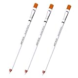 3 x Radiergummis mit Pinsel, Skizzen, Präzisionsradierer, Holzradiergummi, Holzgummi-Bleistift zum...