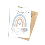Glückwunschkarte zur Taufe mit Umschlag. Taufkarte Grusskarte Karte Motiv Arche für jungen und...