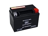 BC BATTERY Motorradbatterie mit GEL 12V 3Ah BCTX4L-GEL Motorrad & Roller, wartungsfrei versiegelt...