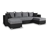 Sofnet Wohnlandschaft mit Schlaffunktion Beno - U-Form Couch, Ecksofa, Couchgranitur mit...