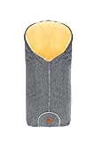 Fillikid Baby Fußsack Pamir & Windel Blaubär | Winterfußsack für Kinder | Lammfellfußsack für...
