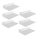 TEHAUX 6 Stück Transparente Wandregale aus Bruchfestem Kunststoff Kleines Schwebendes Schuhregal...