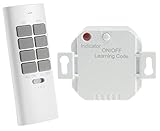 ChiliTec Funk-Schalter Set Funk-Empfänger mit Fernbedienung Handsender Pilota Casa 230V Universal...