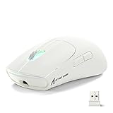 ATTACK SHARK X5 Kabellose Gaming-Maus mit Tri-Modi BT 5.1/2.4 GHz/USB-C, leicht, 49 g, PAW3212...