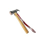CAMPINGMOON Camping Hammer Hering Zeltpfahl Hammer Edelstahl eingebauter reiner Kupferkopf Holz Hand...