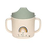 LÄSSIG Kinder Trinklernbecher mit Henkel und abnehmbarem Deckel 150 ml/Sippy Cup Garden Explorer