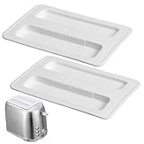 FIXOSHEE 2 Stück Toaster Abdeckhaube Teiliges aus Hitzebeständigem Silikon Staubdichte...
