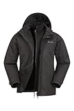 Mountain Warehouse Fell 3-in-1 Herren-Outdoor-Jacke - wasserdichte, atmungsaktive Regenjacke für...