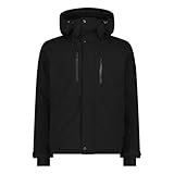 CMP Herren Giacca Sci Da Uomo Con Cappuccio Fisso Skijacke Mit Fester Kapuze, Schwarz, L EU