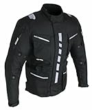 Herren Motorrad Jacke Textiljacke Biker Touring Jacke Motosport Sutzjacke Wassedicht mit Protektoren...