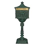 Sicherheitsbriefkasten aus Aluminiumguss mit Schloss, Standbriefkasten for die Zustellung von...