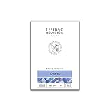 Lefranc Bourgeois 301337 Studio Pastellmalblock 16 Blatt - A4, geleimt, 160 g/m², sehr fein geraute...