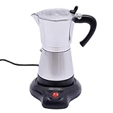 Lumivew Espressomaschine 480W | Elektrischer Espresso-Kocher mit Basis Für 6 Espressotassen 300ml...